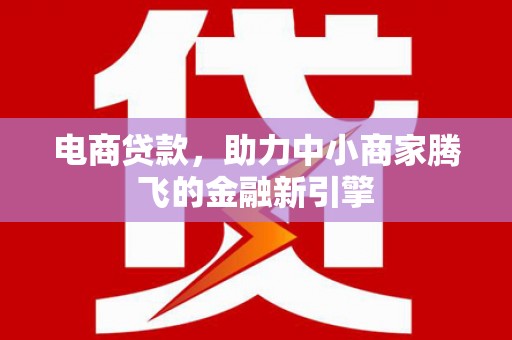 甘洛电商贷款，助力中小商家腾飞的金融新引擎