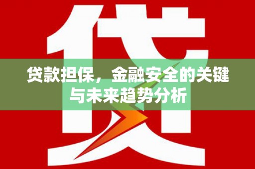 甘洛贷款担保，金融安全的关键与未来趋势分析