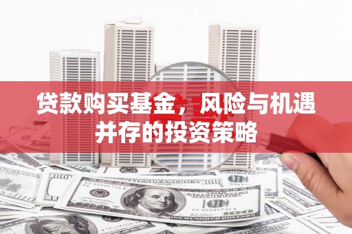 甘洛贷款购买基金，风险与机遇并存的投资策略