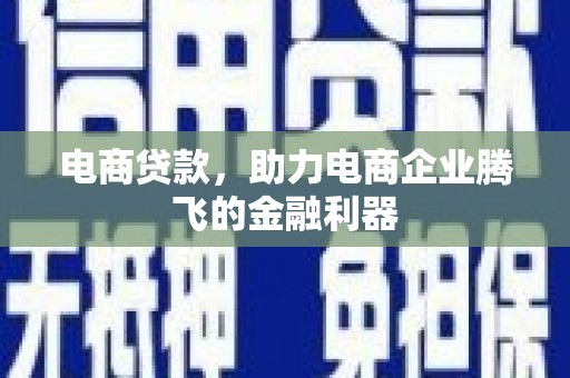 甘洛电商贷款，助力电商企业腾飞的金融利器