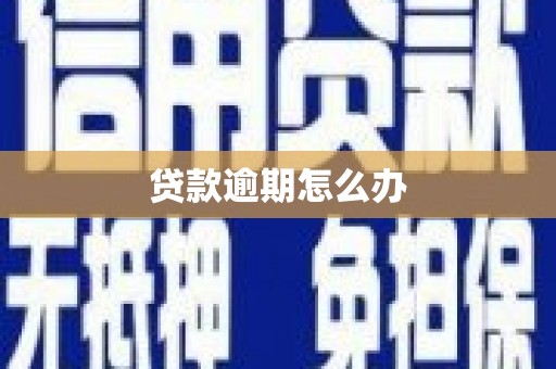 甘洛贷款逾期怎么办