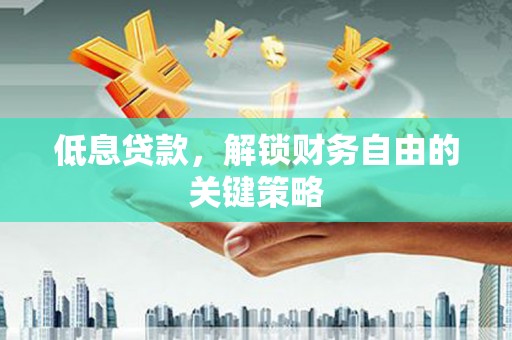 甘洛低息贷款，解锁财务自由的关键策略