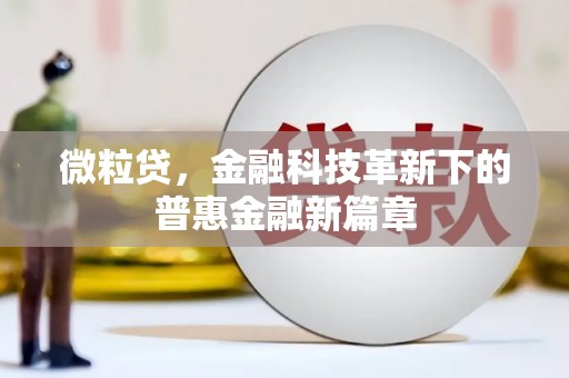 甘洛微粒贷，金融科技革新下的普惠金融新篇章