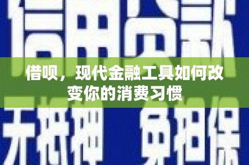 甘洛借呗，现代金融工具如何改变你的消费习惯