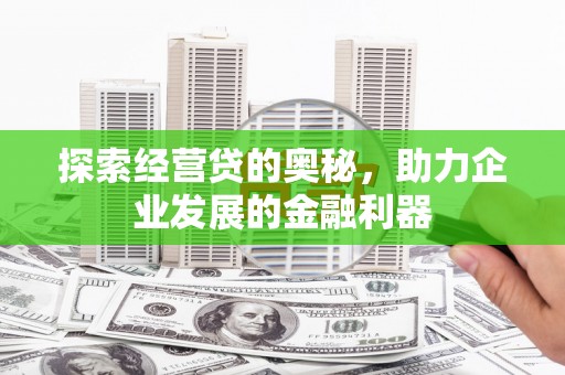 甘洛探索经营贷的奥秘，助力企业发展的金融利器