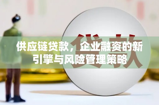甘洛供应链贷款，企业融资的新引擎与风险管理策略