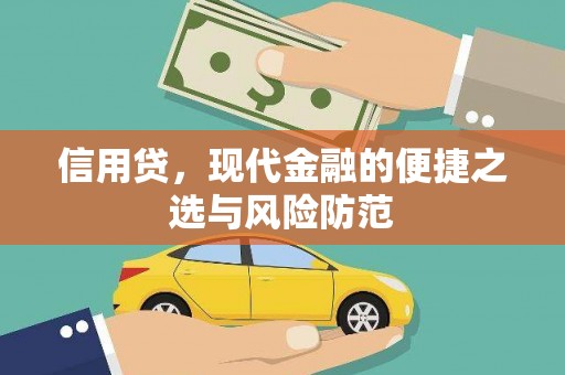 甘洛信用贷，现代金融的便捷之选与风险防范
