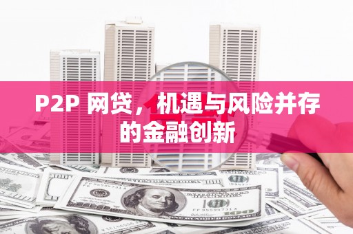 甘洛P2P 网贷，机遇与风险并存的金融创新