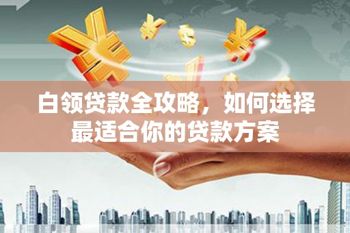 甘洛白领贷款全攻略，如何选择最适合你的贷款方案